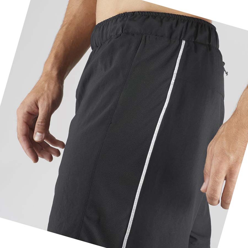 Salomon AGILE 2IN1 Kurze Hose Herren Schwarz | MAEUWTV-16