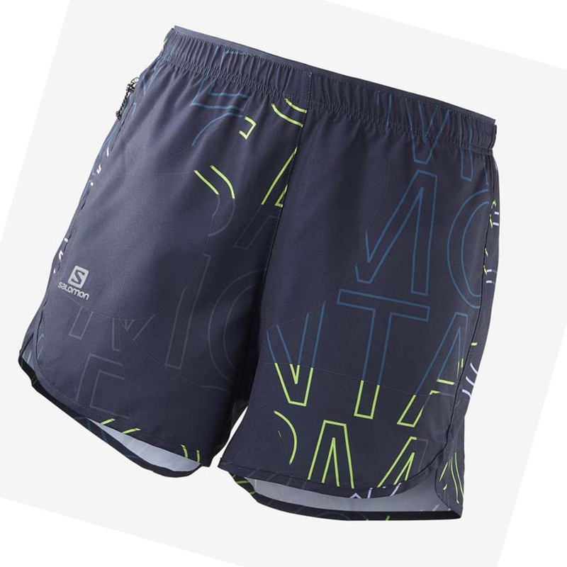 Salomon AGILE Kurze Hose Damen Blau | XWLSATI-54
