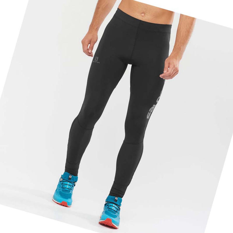 Salomon AGILE LONG Hose Herren Schwarz | KTMNAWP-07