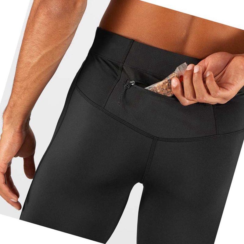 Salomon AGILE LONG Hose Herren Schwarz | KTMNAWP-07