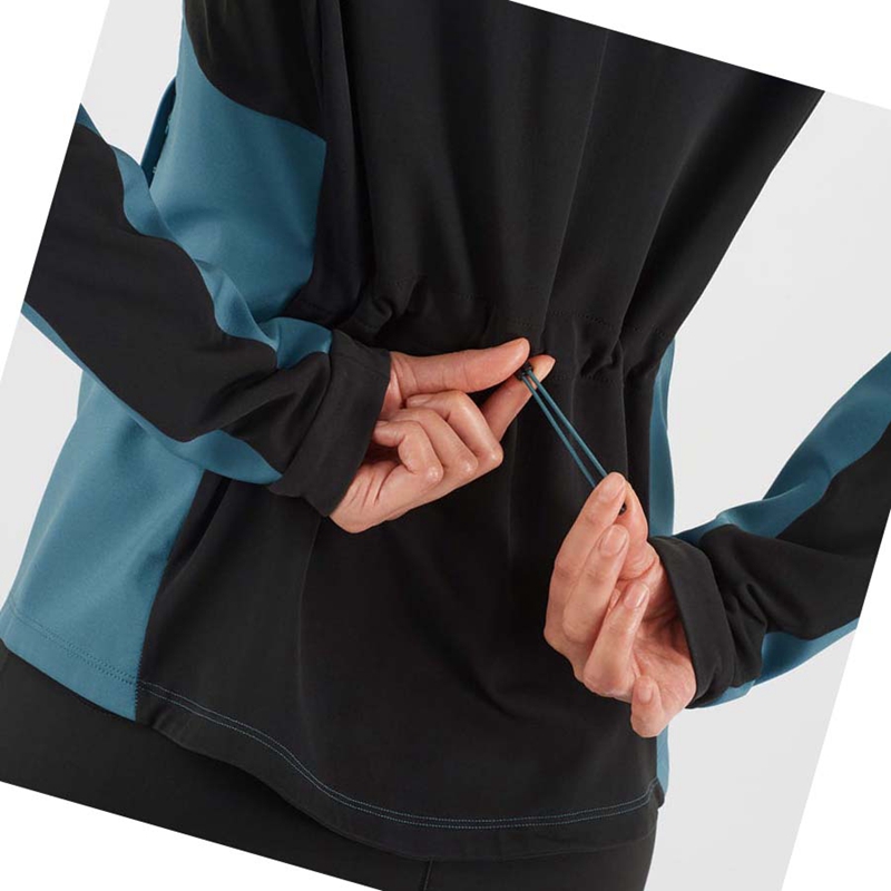 Salomon AGILE SOFTSHELL Jacke Damen Blau | EXTZDSP-06