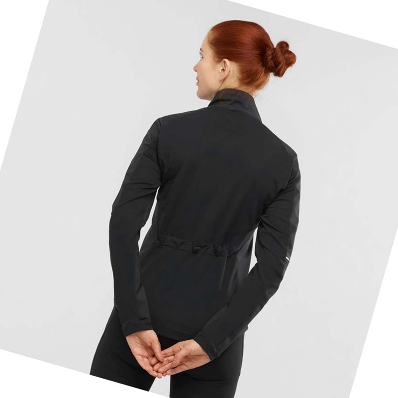 Salomon AGILE SOFTSHELL Jacke Damen Schwarz | NAQBHOS-75