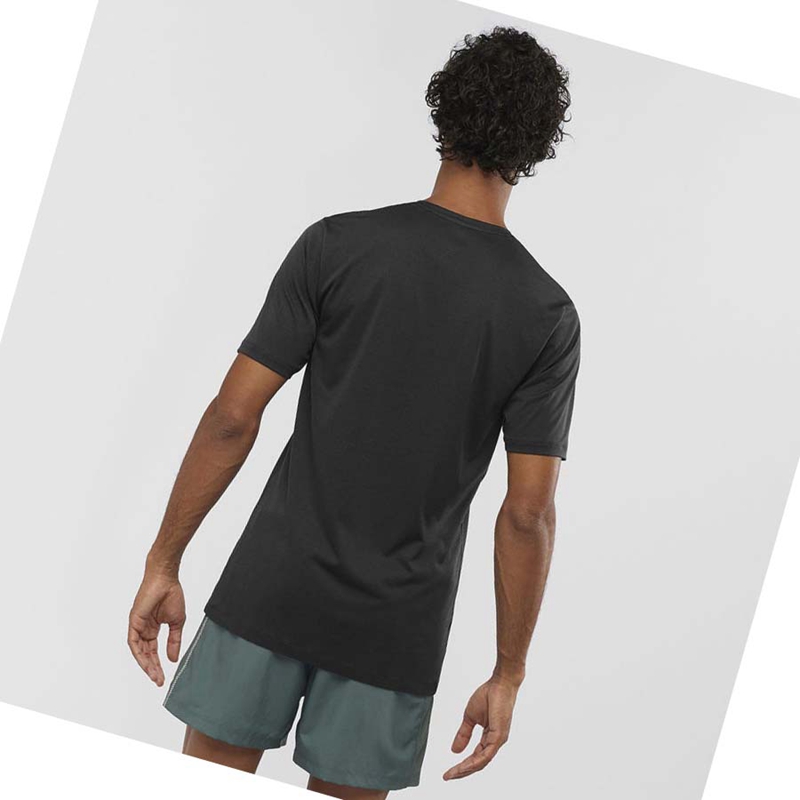 Salomon AGILE TRAINING T-shirts Herren Schwarz | WUTBFRQ-20