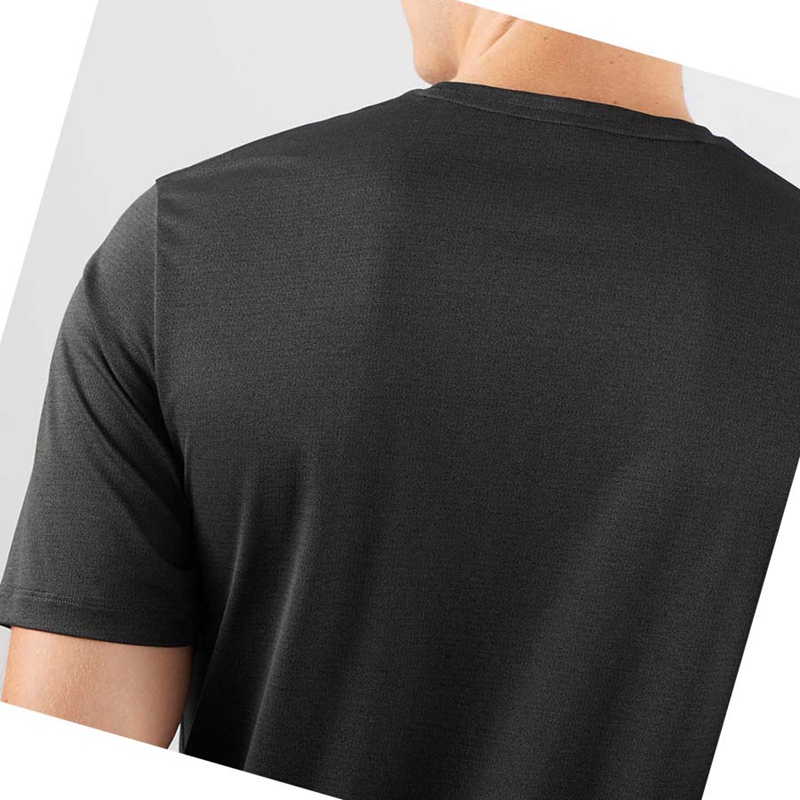 Salomon AGILE TRAINING T-shirts Herren Schwarz | WUTBFRQ-20