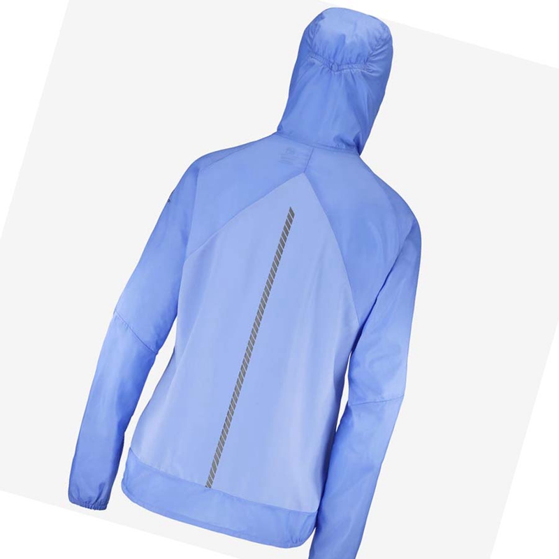 Salomon BONATTI CROSS WIND WINDBREAKERS Jacke Damen Blau | GFWEZUC-60