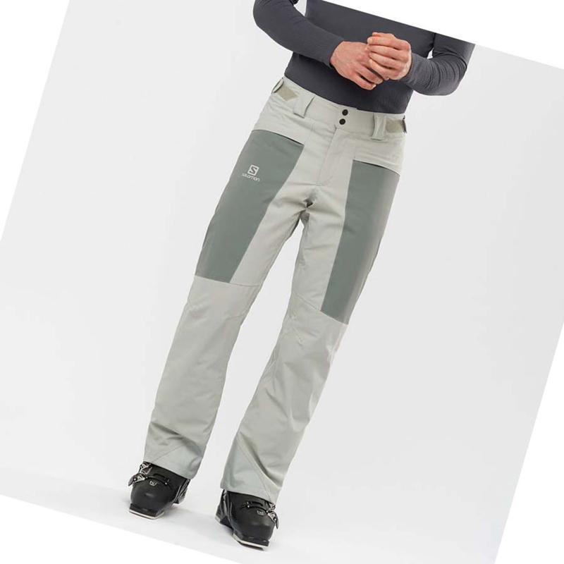 Salomon BRILLIANT Ski Hosen Herren Olivgrün | RHDXKQS-04