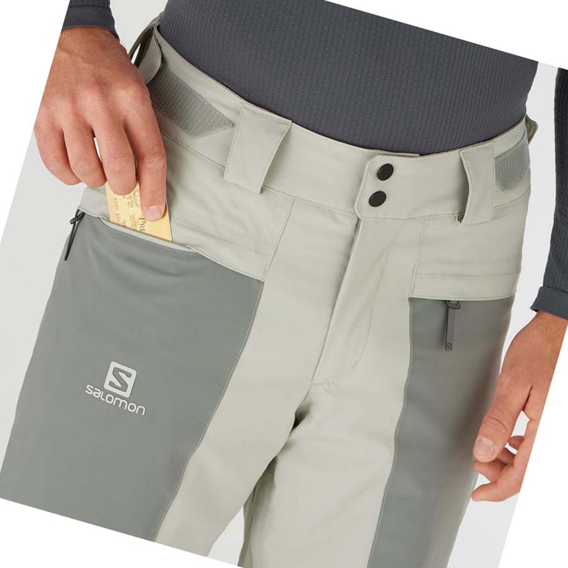 Salomon BRILLIANT Ski Hosen Herren Olivgrün | RHDXKQS-04