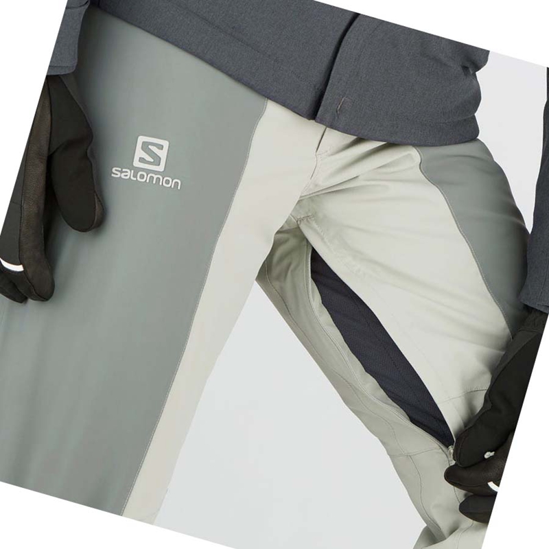 Salomon BRILLIANT Ski Hosen Herren Olivgrün | RHDXKQS-04