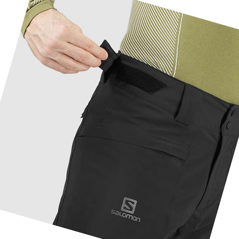 Salomon BRILLIANT Ski Hosen Herren Schwarz | ZPMXQTF-96