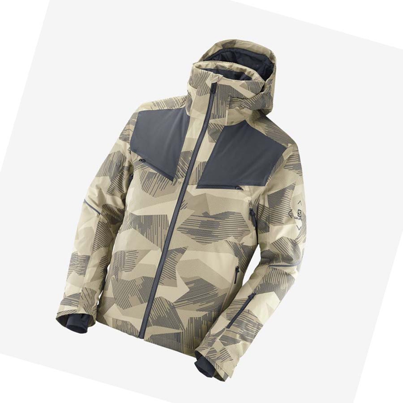 Salomon BRILLIANT Skijacken Herren Braun | QNIBOXV-40