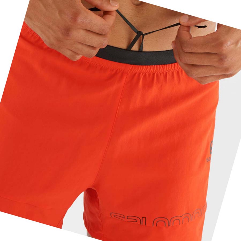 Salomon CROSS 2IN1 Kurze Hose Herren Orange | HWOGBDZ-86