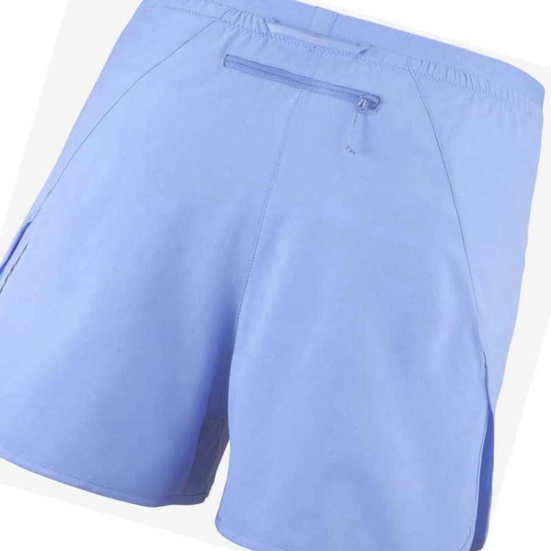 Salomon CROSS 3'' Kurze Hose Damen Blau | TPKVEXR-95