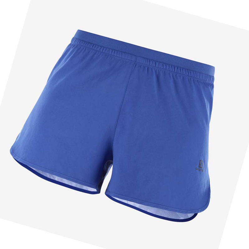 Salomon CROSS 3\'\' Kurze Hose Damen Navy | ZCESYNJ-79