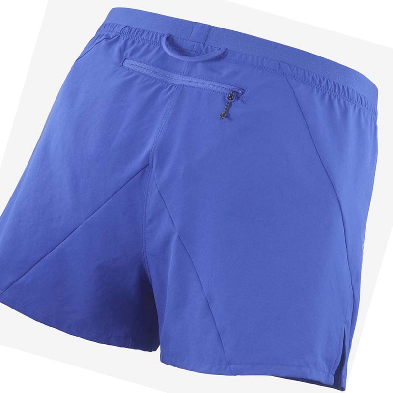 Salomon CROSS 3'' Kurze Hose Herren Blau | NALIFKY-10