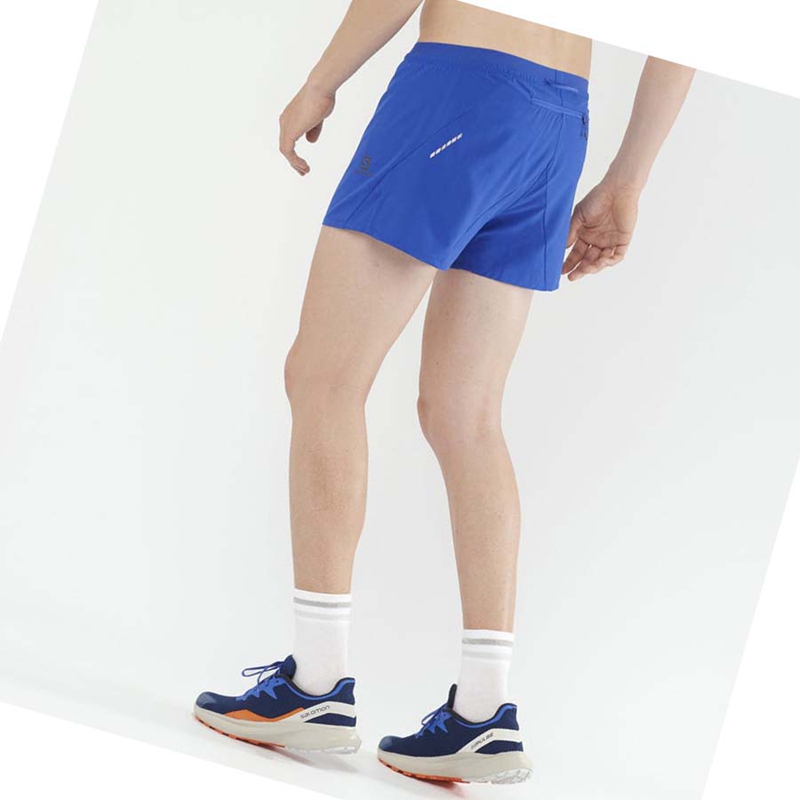 Salomon CROSS 3'' Kurze Hose Herren Blau | NALIFKY-10