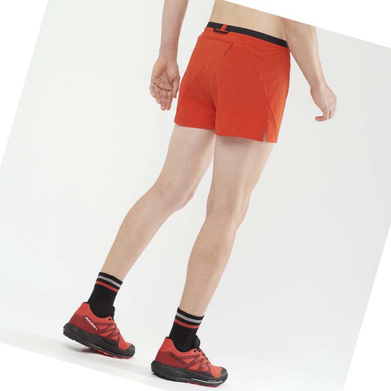 Salomon CROSS 3'' Kurze Hose Herren Orange | LWQRDOP-12