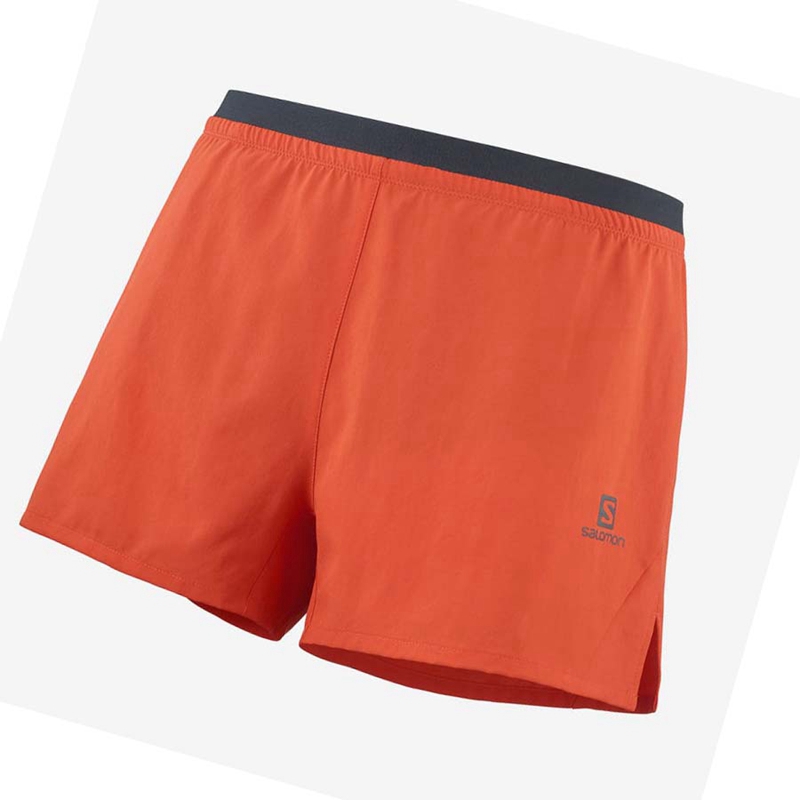 Salomon CROSS 3\'\' Kurze Hose Herren Orange | LWQRDOP-12