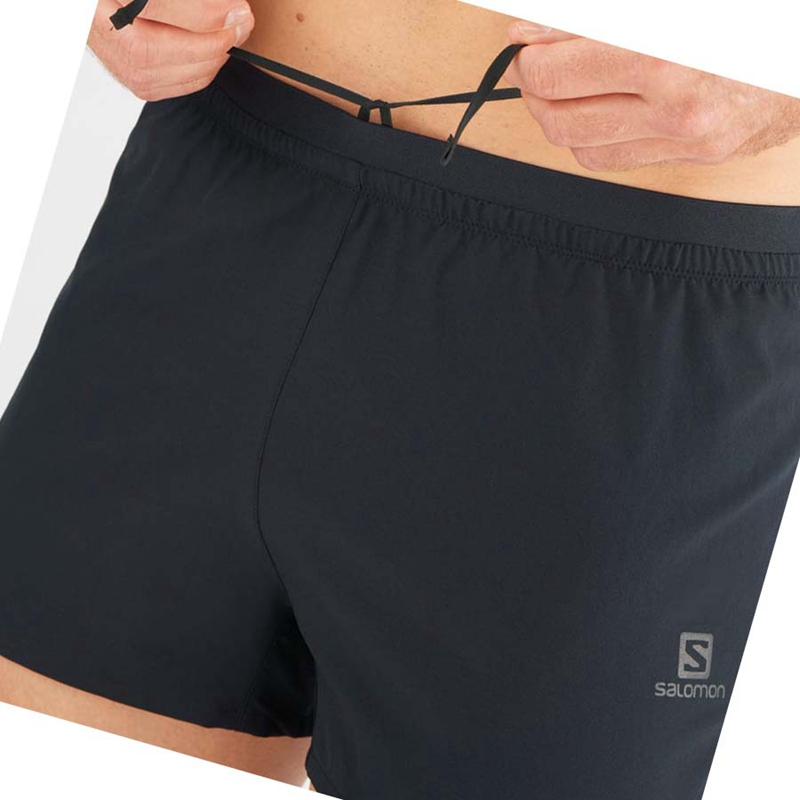 Salomon CROSS 3'' Kurze Hose Herren Schwarz | WUCVXQD-32