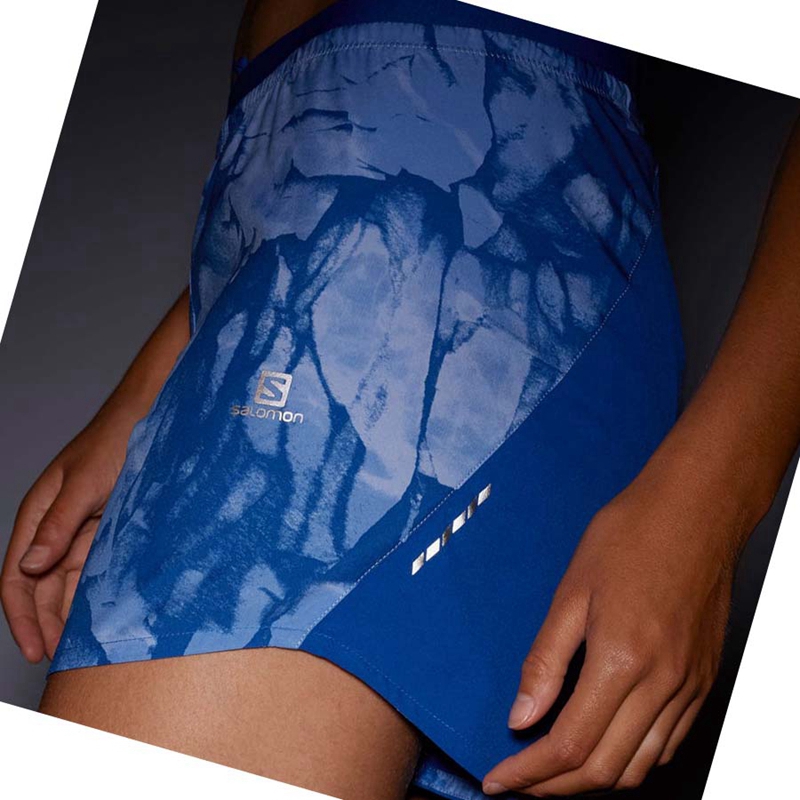 Salomon CROSS 5'' Kurze Hose Damen Mintfarben | DIGMLYO-59