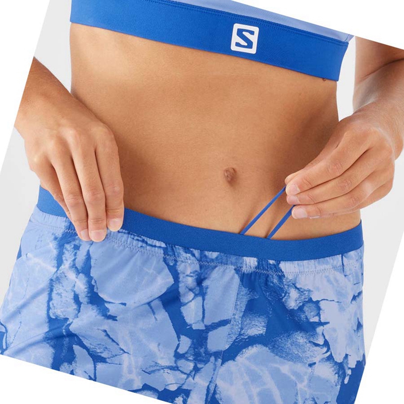 Salomon CROSS 5'' Kurze Hose Damen Mintfarben | DIGMLYO-59