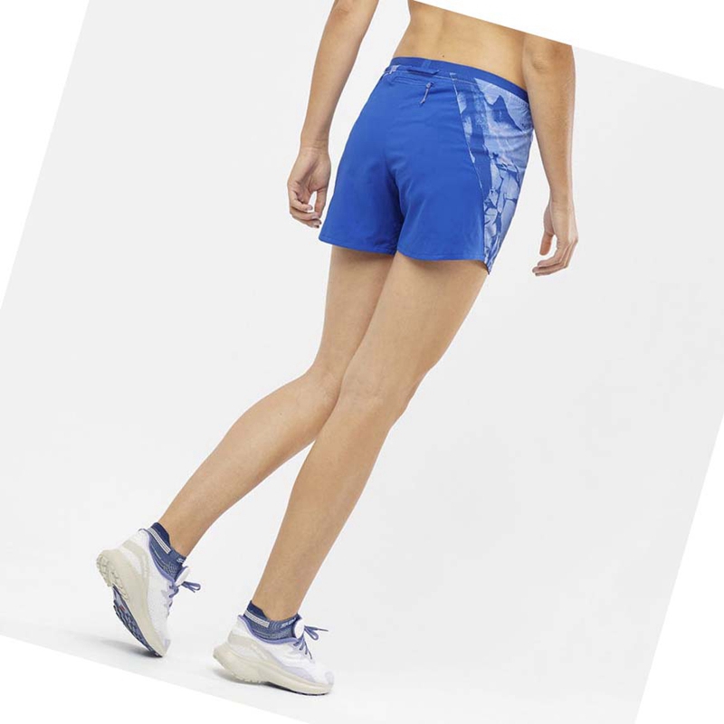 Salomon CROSS 5'' Kurze Hose Damen Mintfarben | DIGMLYO-59