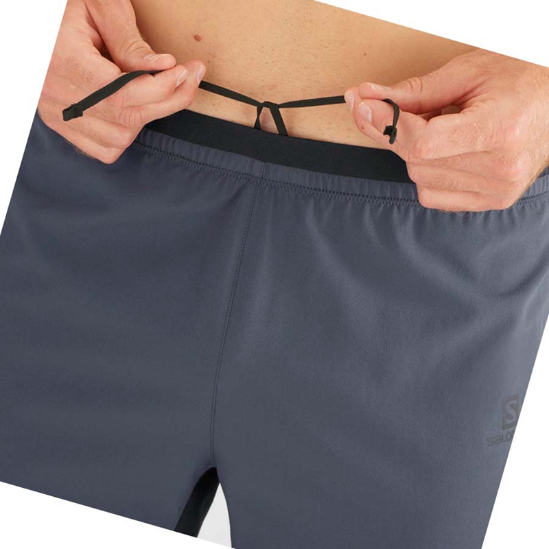 Salomon CROSS 5'' Kurze Hose Herren Grau | GTSUJHC-62