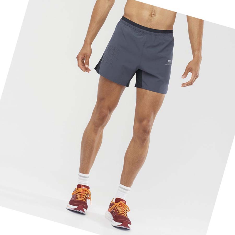 Salomon CROSS 5'' Kurze Hose Herren Grau | GTSUJHC-62