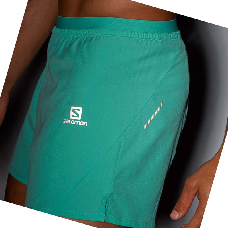 Salomon CROSS 5'' Kurze Hose Herren Mintfarben | LSDVJQR-39