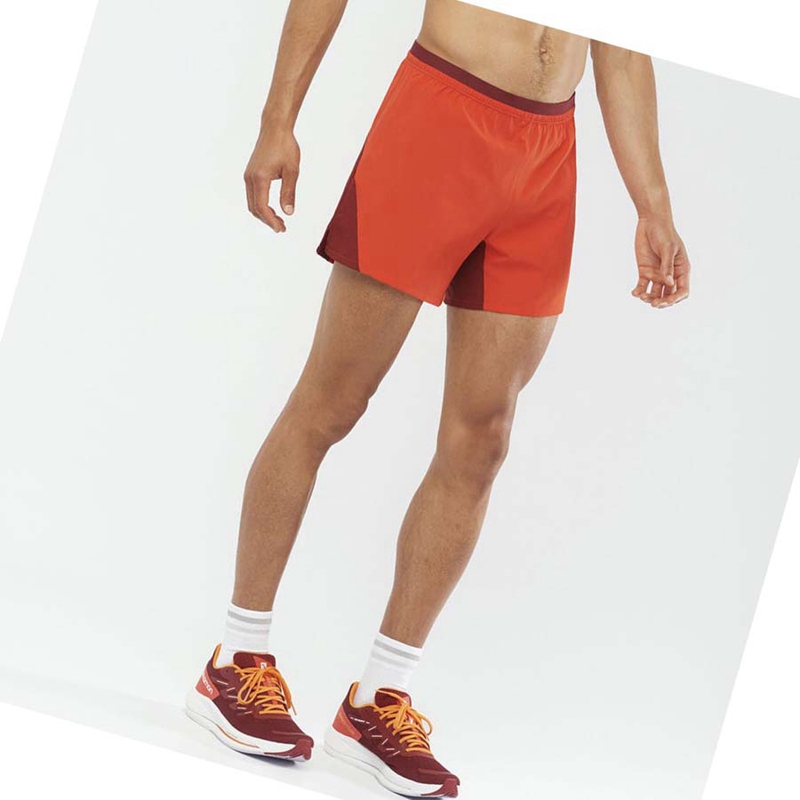 Salomon CROSS 5'' Kurze Hose Herren Orange | JNMUSWO-01