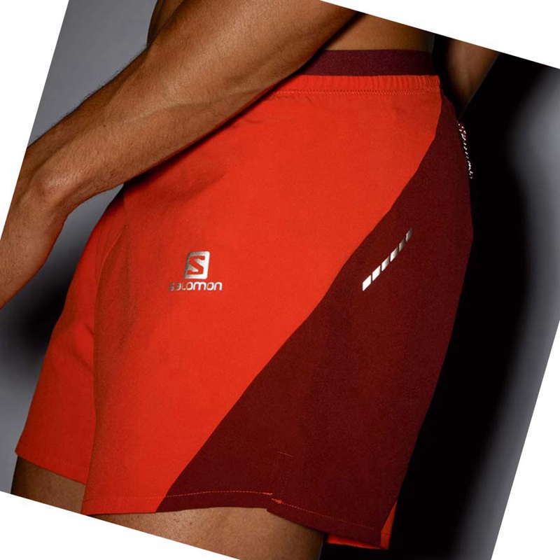 Salomon CROSS 5'' Kurze Hose Herren Orange | JNMUSWO-01
