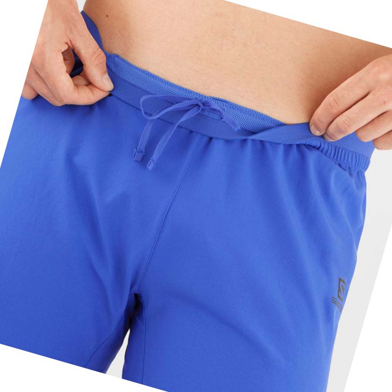 Salomon CROSS 7'' Kurze Hose Herren Blau | XPEOMZC-74