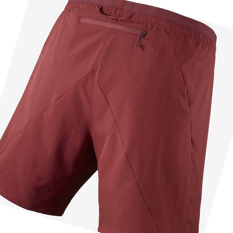 Salomon CROSS 7'' Kurze Hose Herren Rot | BQXZLTJ-79