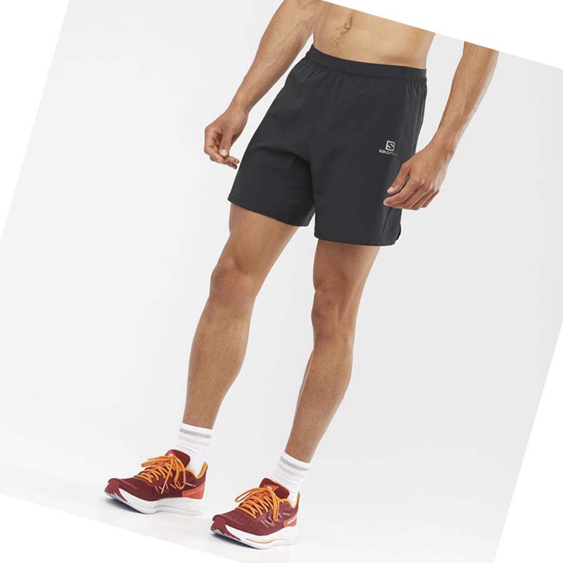 Salomon CROSS 7'' NO LINER Kurze Hose Herren Schwarz | LXHIEDC-23
