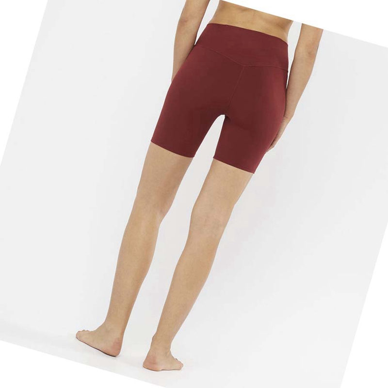 Salomon CROSS MULTI 7'' Kurze Hose Damen Rot | IANXYCV-83