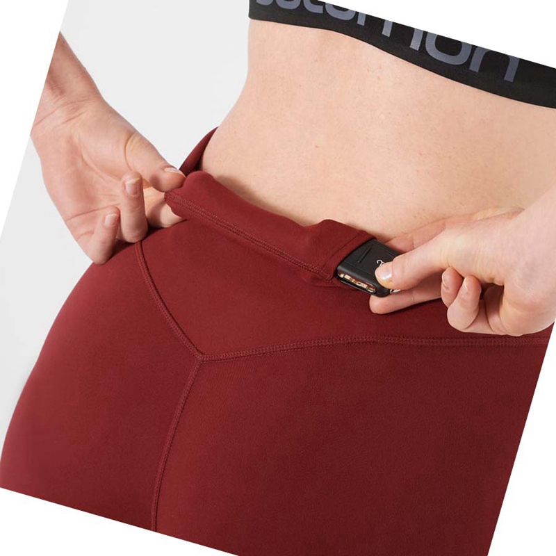 Salomon CROSS MULTI 7'' Kurze Hose Damen Rot | IANXYCV-83
