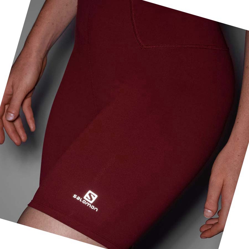 Salomon CROSS MULTI 7'' Kurze Hose Damen Rot | IANXYCV-83