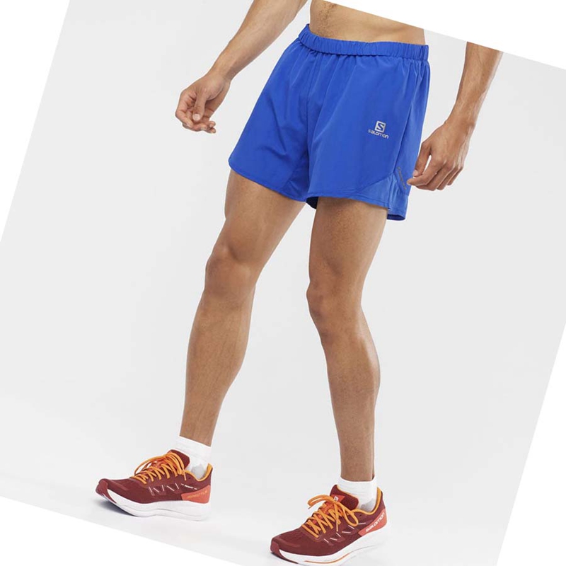 Salomon CROSS REBEL 5'' Kurze Hose Herren Blau | SBCQORX-02