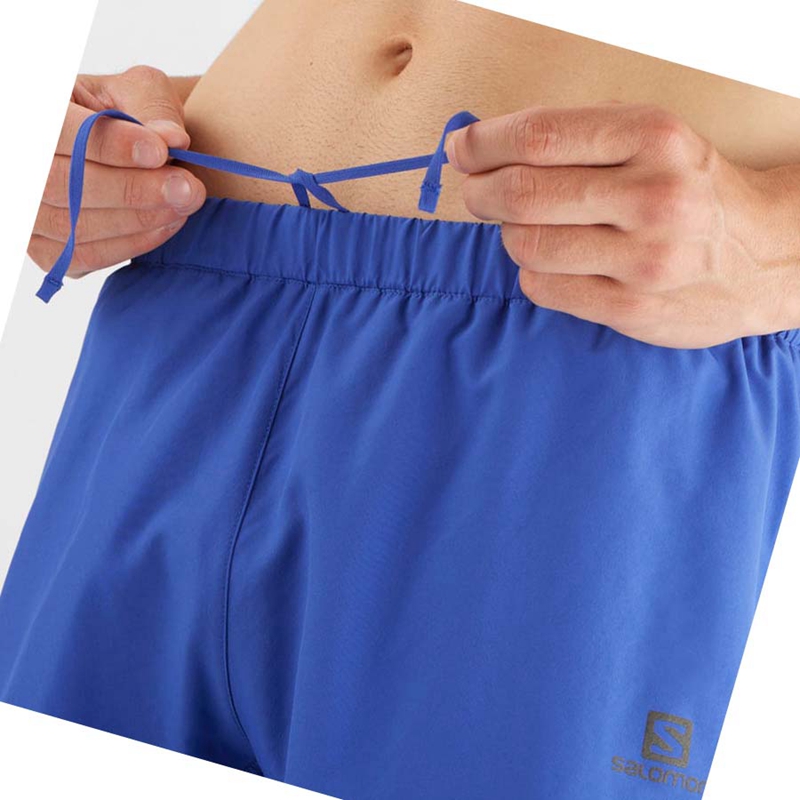Salomon CROSS REBEL 5'' Kurze Hose Herren Blau | SBCQORX-02