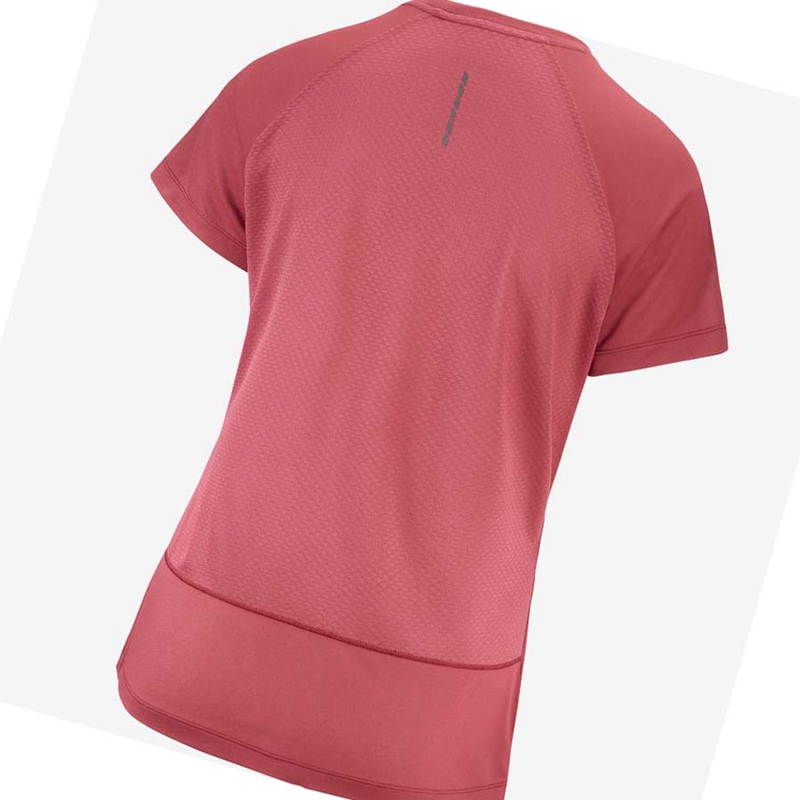 Salomon CROSS REBEL T-shirts Damen Rot | KFJMDYX-79