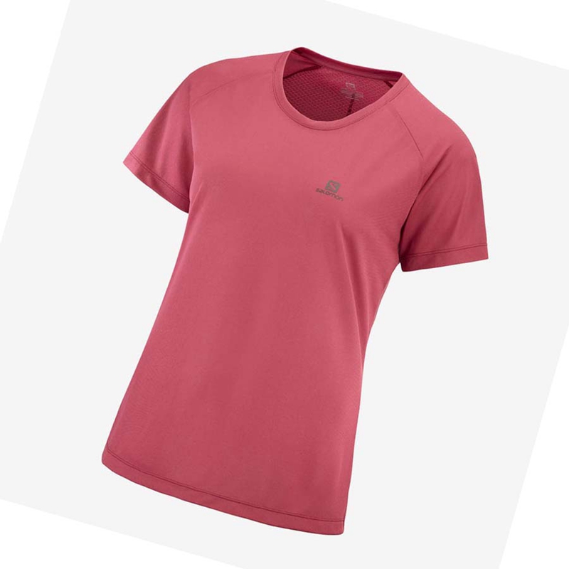 Salomon CROSS REBEL T-shirts Damen Rot | KFJMDYX-79
