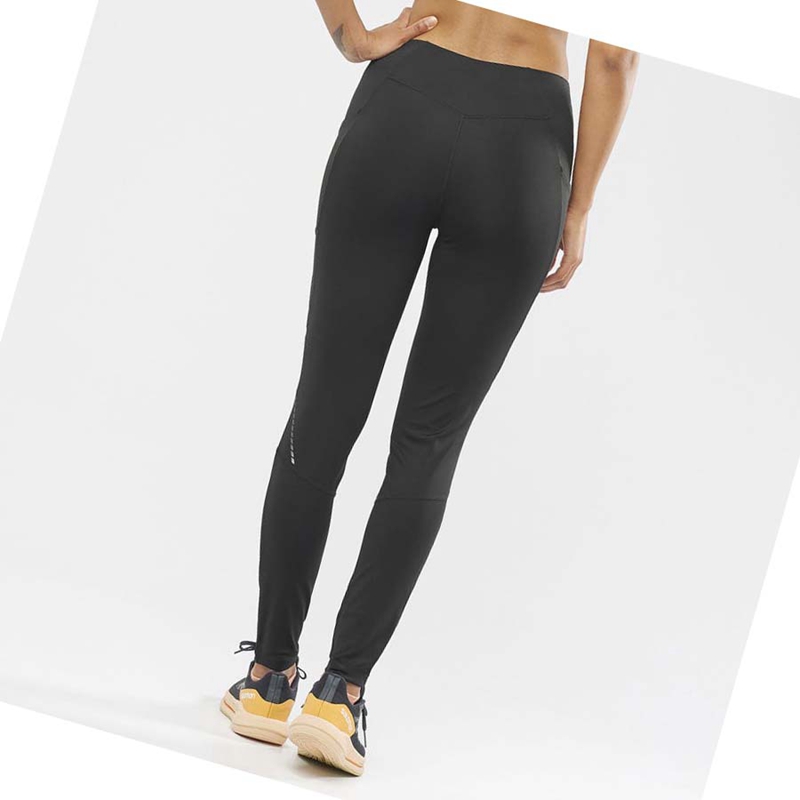 Salomon CROSS RUN 28'' Hose Damen Schwarz | KQRSUFP-45