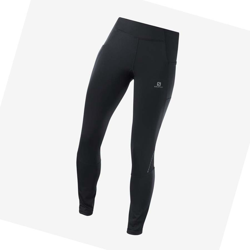 Salomon CROSS RUN 28\'\' Hose Damen Schwarz | KQRSUFP-45