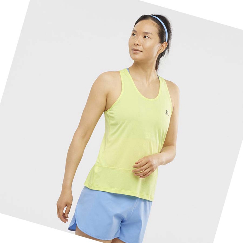 Salomon CROSS RUN T-shirts Damen Grün | UNKDVMW-19