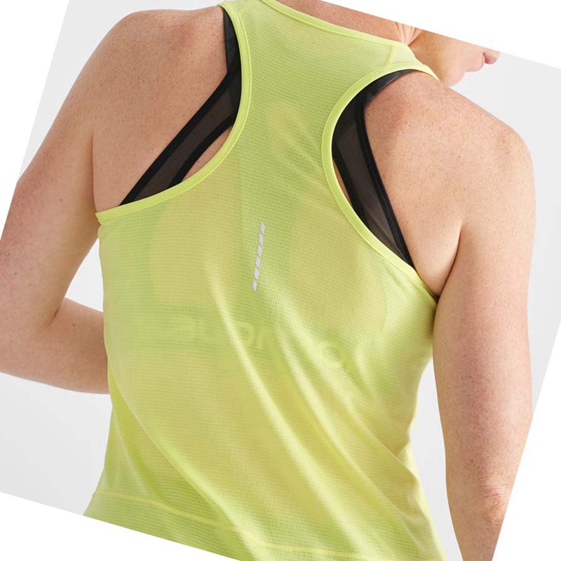Salomon CROSS RUN T-shirts Damen Grün | UNKDVMW-19