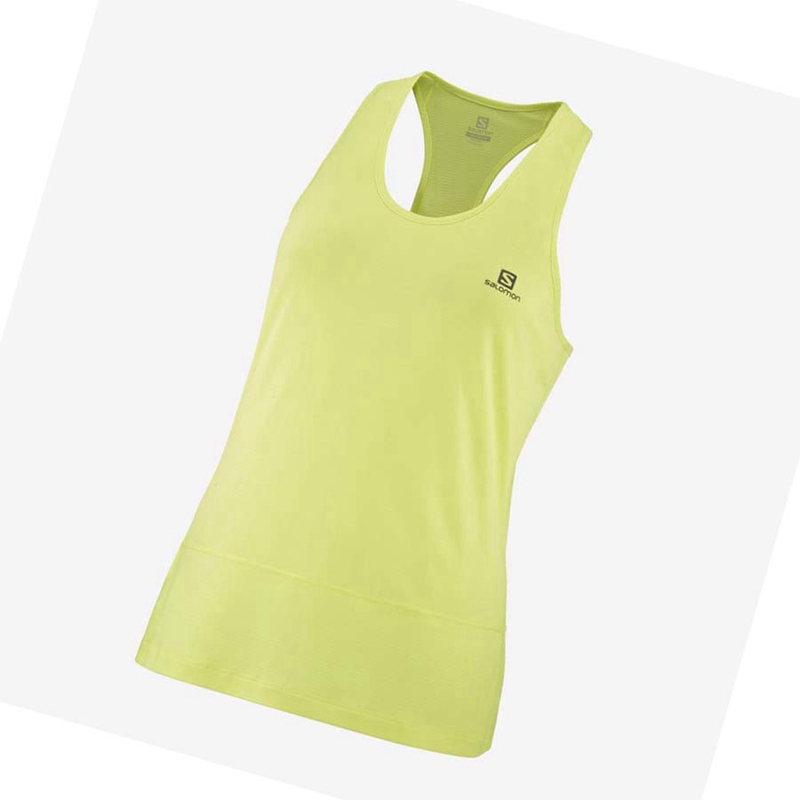 Salomon CROSS RUN T-shirts Damen Grün | UNKDVMW-19