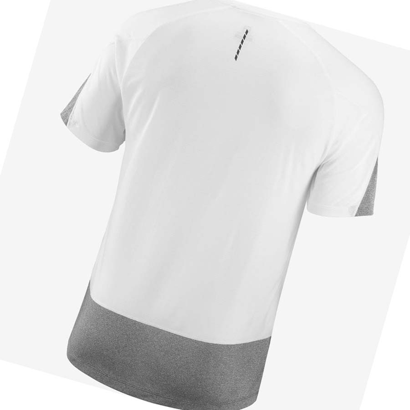 Salomon CROSS RUN T-shirts Herren Weiß | ZISDVUE-81