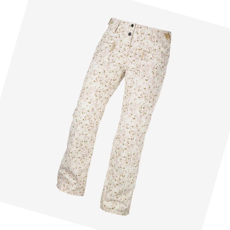 Salomon EDGE Ski Hosen Damen Beige | SNLYHIX-90
