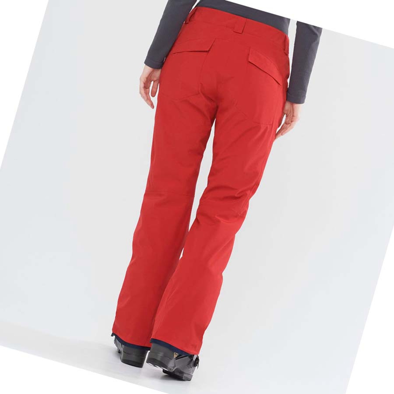 Salomon EDGE Ski Hosen Damen Rot | REPGLCX-89