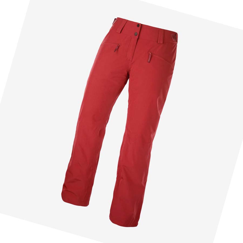 Salomon EDGE Ski Hosen Damen Rot | REPGLCX-89