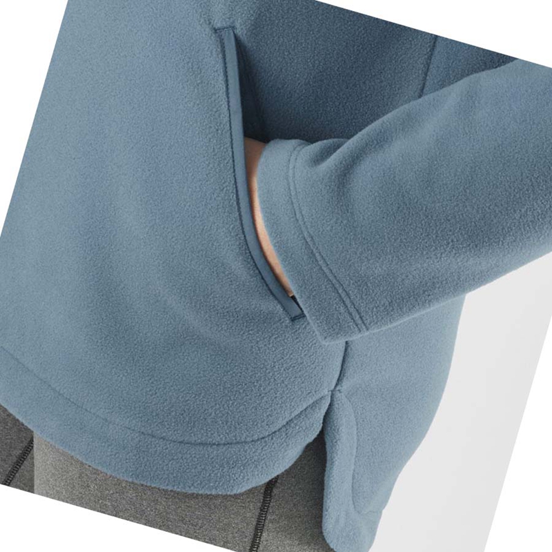 Salomon ESSENTIAL COSY FLEECE Hoodie Damen Blau | CZYBMDV-09